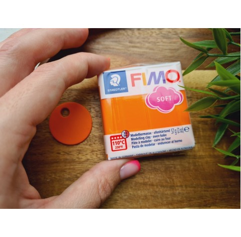 FIMO Soft, tangerine, Nr.42, 57g (2oz), oven-hardening polymer clay, STAEDTLER