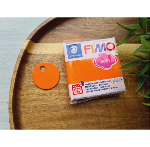 FIMO Soft, tangerine, Nr.42, 57g (2oz), oven-hardening polymer clay, STAEDTLER