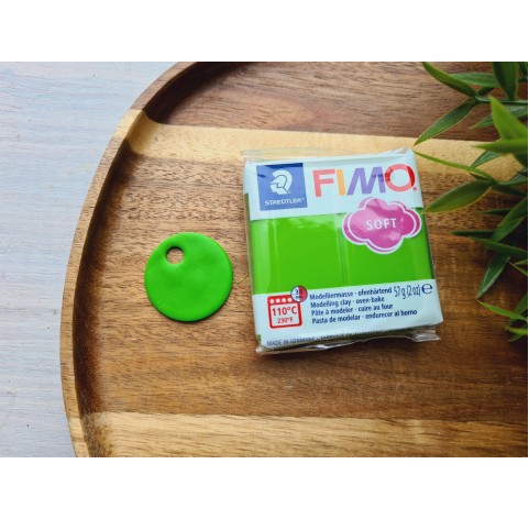 FIMO Soft, apple green, Nr.50, 57g (2oz), oven-hardening polymer clay, STAEDTLER