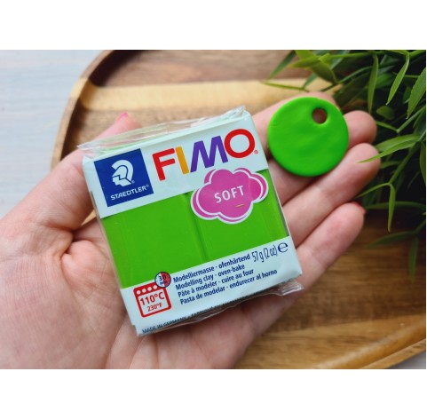 FIMO Soft, apple green, Nr.50, 57g (2oz), oven-hardening polymer clay, STAEDTLER