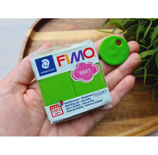 FIMO Soft, apple green, Nr.50, 57g (2oz), oven-hardening polymer clay, STAEDTLER