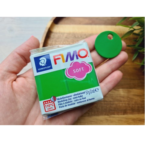 FIMO Soft, tropical green, Nr.53, 57g (2oz), oven-hardening polymer clay, STAEDTLER