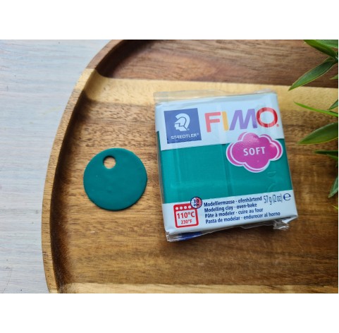 FIMO Soft, emerald, Nr.56, 57g (2oz), oven-hardening polymer clay, STAEDTLER