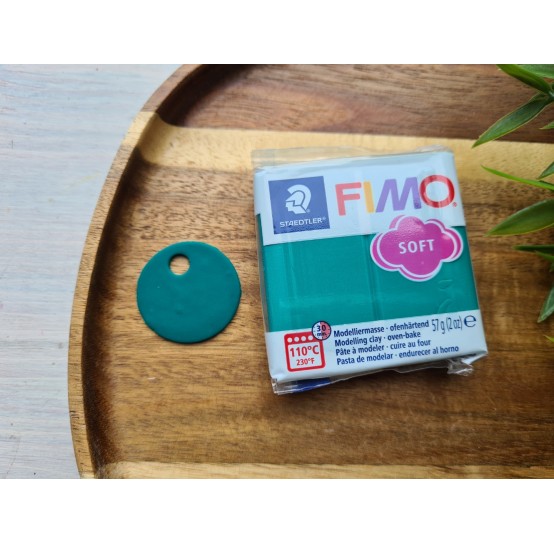 FIMO Soft, emerald, Nr.56, 57g (2oz), oven-hardening polymer clay, STAEDTLER