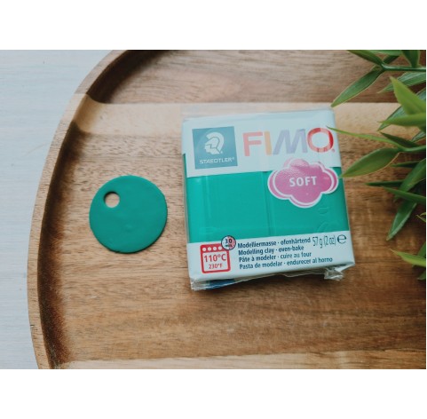 FIMO Soft, emerald, Nr.56, 57g (2oz), oven-hardening polymer clay, STAEDTLER