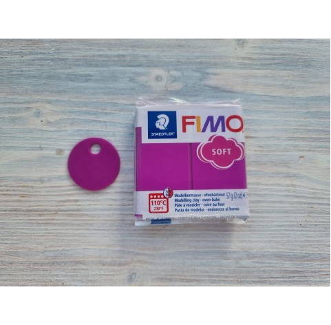 FIMO Soft oven-bake polymer, purple, Nr. 61, 57 gr