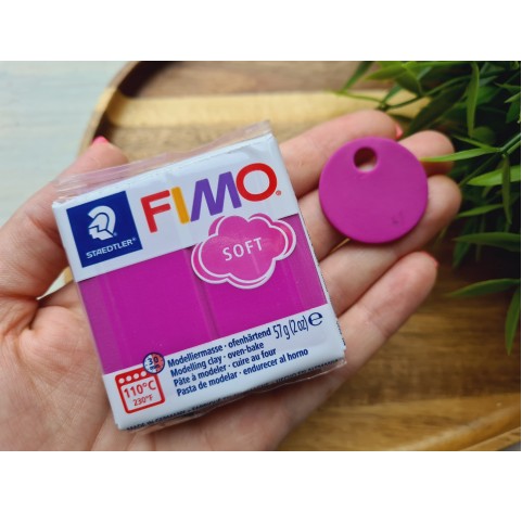 FIMO Soft, purple, Nr.61, 57g (2oz), oven-hardening polymer clay, STAEDTLER