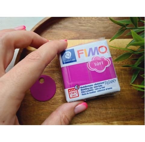 FIMO Soft, purple, Nr.61, 57g (2oz), oven-hardening polymer clay, STAEDTLER