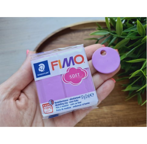 FIMO Soft, lavender, Nr.62, 57g (2oz), oven-hardening polymer clay, STAEDTLER