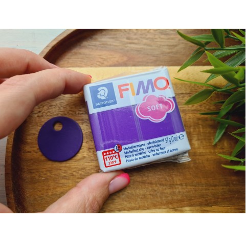 FIMO Soft, plum, Nr.63, 57g (2oz), oven-hardening polymer clay, STAEDTLER