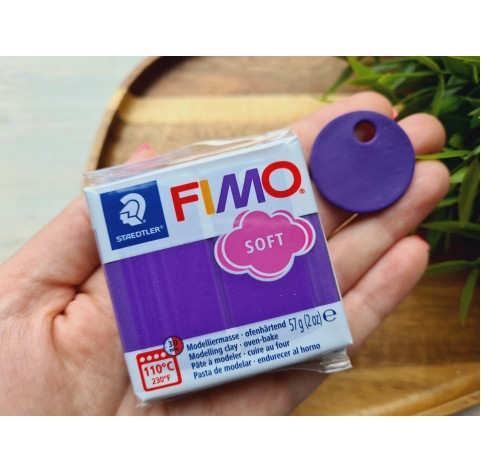 FIMO Soft, plum, Nr.63, 57g (2oz), oven-hardening polymer clay, STAEDTLER