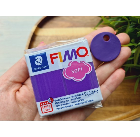 FIMO Soft, plum, Nr.63, 57g (2oz), oven-hardening polymer clay, STAEDTLER