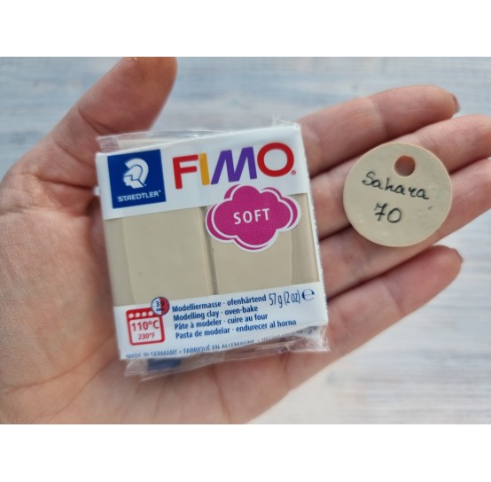 FIMO Soft oven-bake polymer clay, sahara, Nr. 70, 57 gr
