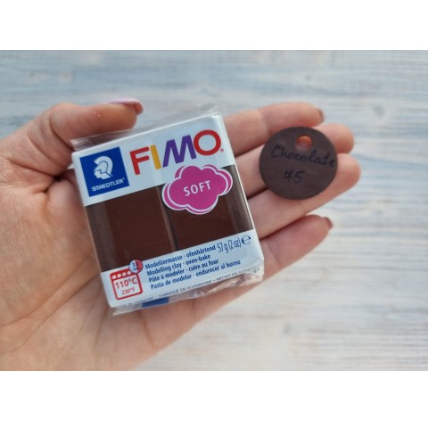 FIMO Soft oven-bake polymer clay, chocolate, Nr. 75, 57 gr