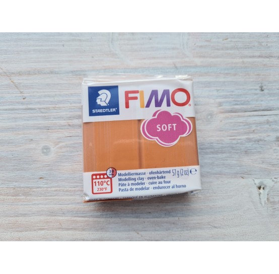 FIMO Soft oven-bake polymer clay, cognac, Nr. 76, 57 gr