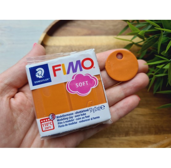 FIMO Soft, cognac, Nr.76, 57g (2oz), oven-hardening polymer clay, STAEDTLER