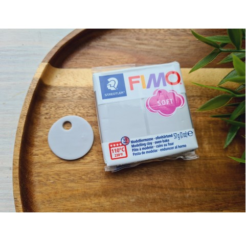 FIMO Soft, dolphin grey, Nr.80, 57g (2oz), oven-hardening polymer clay, STAEDTLER