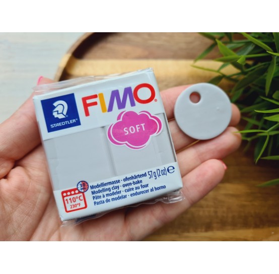 FIMO Soft, dolphin grey, Nr.80, 57g (2oz), oven-hardening polymer clay, STAEDTLER