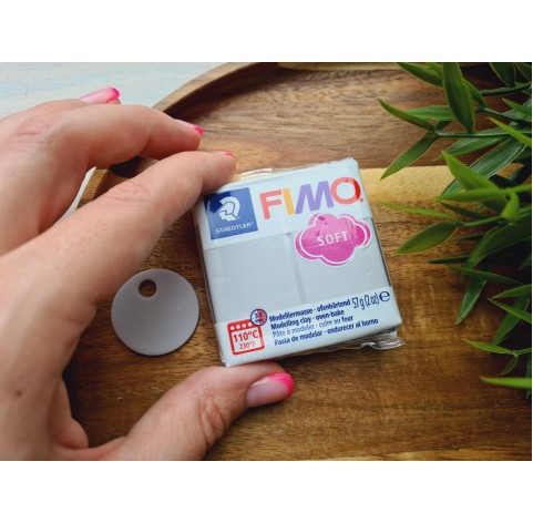 FIMO Soft, dolphin grey, Nr.80, 57g (2oz), oven-hardening polymer clay, STAEDTLER