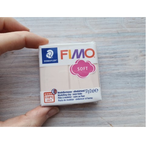 FIMO Soft oven-bake polymer clay, pale pink (flesh light), Nr. 43, 57 gr