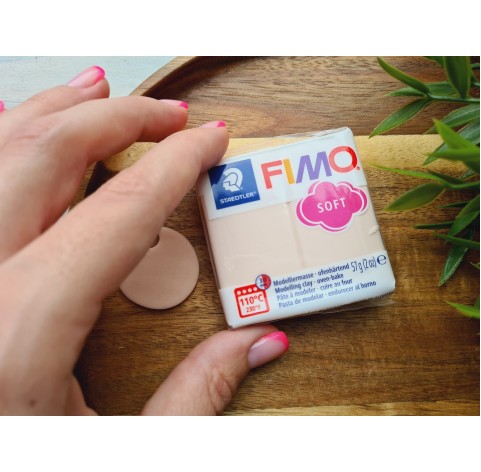 FIMO Soft, pale pink (flesh light), Nr.43, 57g (2oz), oven-hardening polymer clay, STAEDTLER