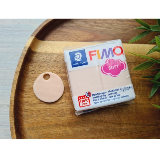 FIMO Soft, pale pink (flesh light), Nr.43, 57g (2oz), oven-hardening polymer clay, STAEDTLER