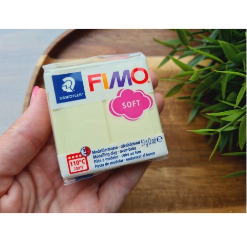 FIMO Soft, vanilla (pastel), Nr.105, 57g (2oz), oven-hardening polymer clay, STAEDTLER