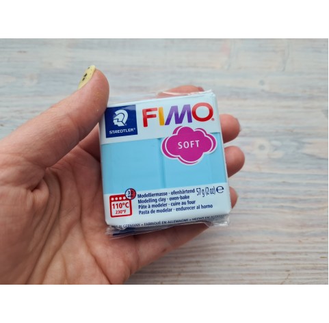 FIMO Soft oven-bake polymer clay, aqua (pastel), Nr. 305, 57 gr