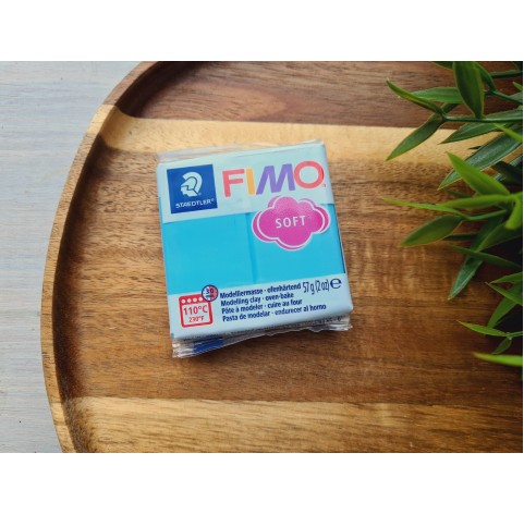 FIMO Soft, aqua (pastel), Nr.305, 57g (2oz), oven-hardening polymer clay, STAEDTLER