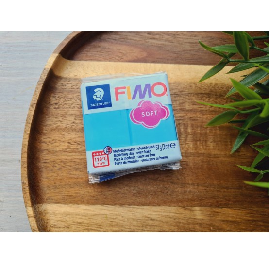 FIMO Soft, aqua (pastel), Nr.305, 57g (2oz), oven-hardening polymer clay, STAEDTLER