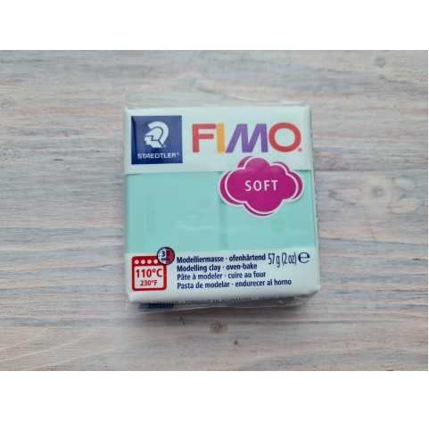 FIMO Soft oven-bake polymer clay, mint (pastel), Nr. 505, 57 gr