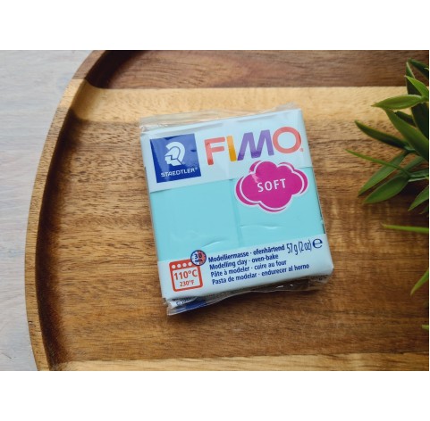 FIMO Soft, mint (pastel), Nr.505, 57g (2oz), oven-hardening polymer clay, STAEDTLER