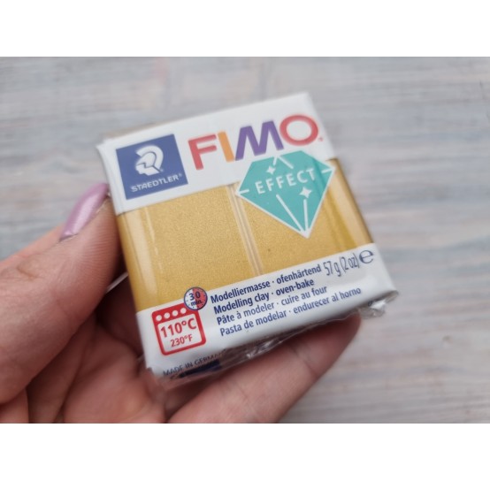 FIMO Effect oven-bake polymer clay, gold (metallic), Nr. 11, 57 gr