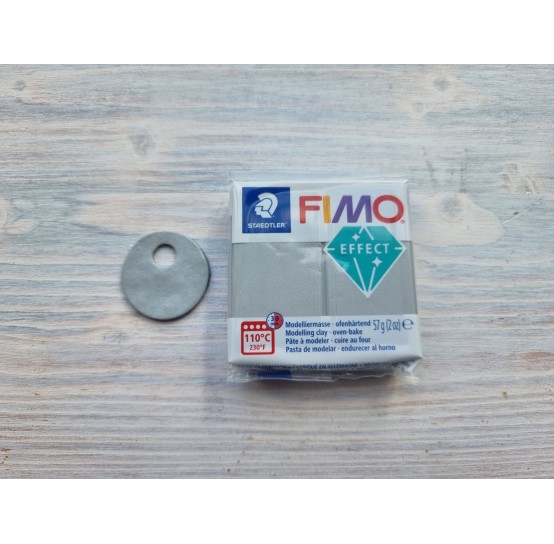 FIMO Effect oven-bake polymer clay, silver (metallic), Nr. 81, 57 gr