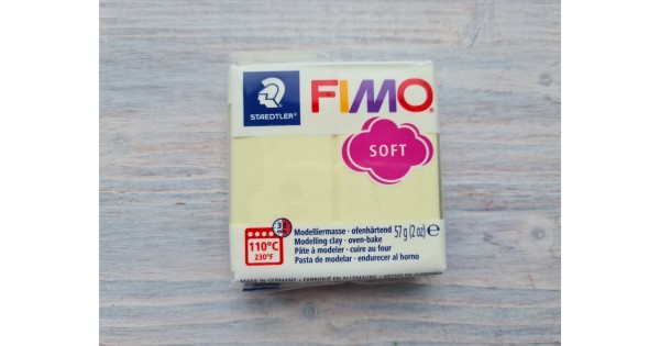 FIMO Soft oven-bake polymer clay, vanilla (pastel), Nr. 105, 57 gr