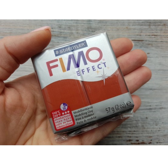 FIMO Effect, copper (metallic), Nr. 27, 57g (2oz), oven-hardening polymer clay, STAEDTLER