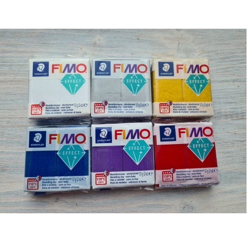 FIMO Effect, purple (glitter), Nr.602, 57g (2oz), oven-hardening polymer clay, STAEDTLER