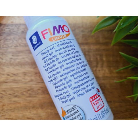 Fimo Deco gel, translucent, liquid polymer clay, 50 ml