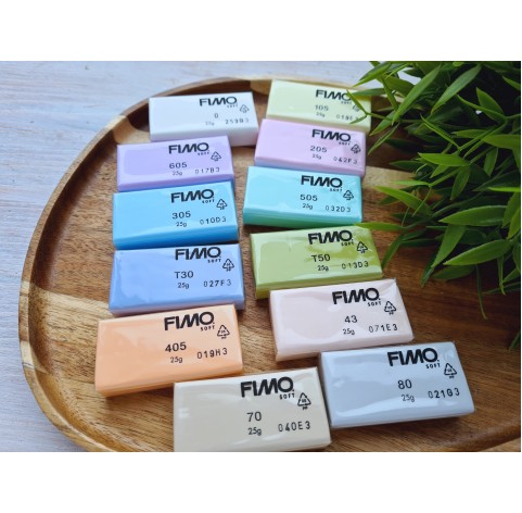 FIMO Pastel, pack of 12 colors, 300g (10.58oz), oven-hardening polymer clay, STAEDTLER