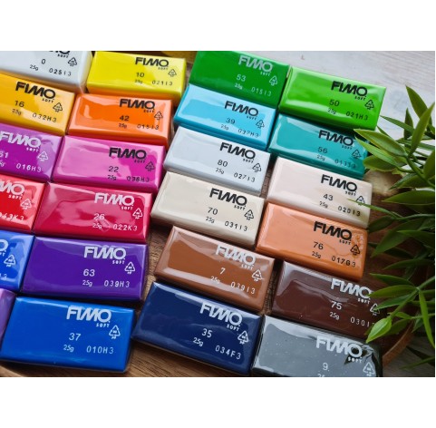 FIMO Basic, pack of 24 colors, 600g (21.16oz), oven-hardening polymer clay, STAEDTLER