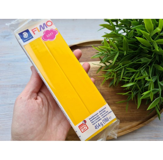 FIMO Soft, sunflower, Nr. 16, 454g (1lb), BIG PACK, oven-hardening polymer clay, STAEDTLER