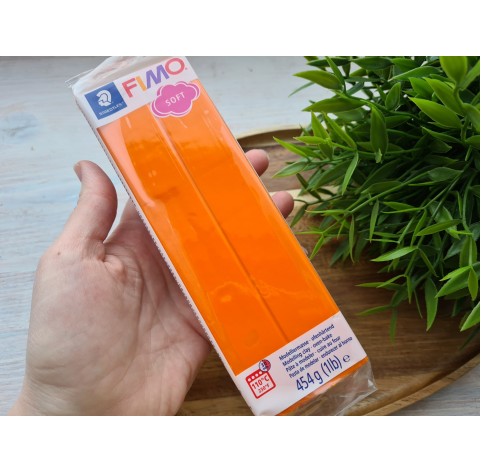 FIMO Soft, tangerine, Nr. 42, 454g (1lb), BIG PACK, oven-hardening polymer clay, STAEDTLER