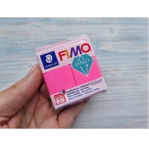 FIMO Effect Neon oven-bake polymer clay, neon fuchsia, Nr. 201, 57 gr