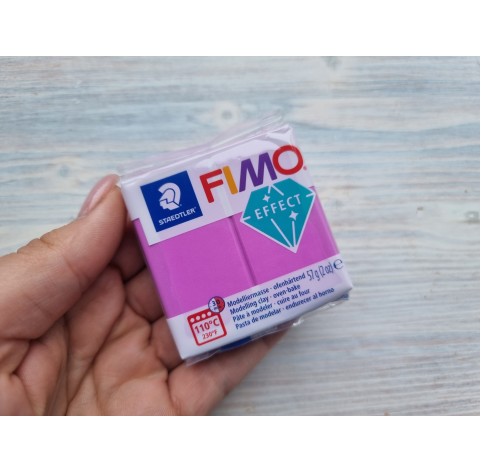 FIMO Effect Neon oven-bake polymer clay, neon purple, Nr. 601, 57 gr