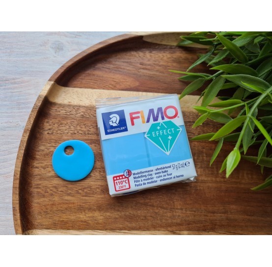 FIMO Effect, neon blue (neon), Nr. 301, 57g (2oz), oven-hardening polymer clay, STAEDTLER