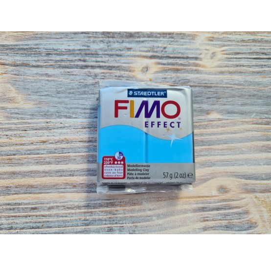 FIMO Effect Neon oven-bake polymer clay, neon blue, Nr. 301, 57 gr