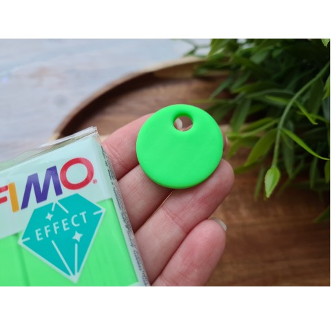 FIMO Effect, neon green (neon), Nr. 501, 57g (2oz), oven-hardening polymer clay, STAEDTLER