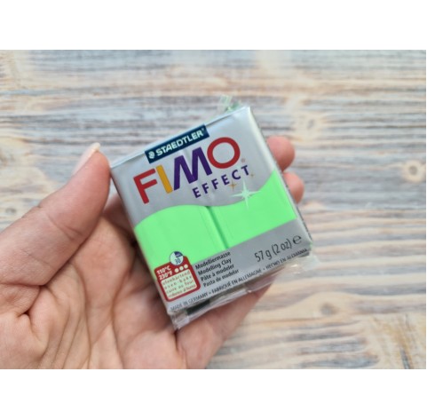 FIMO Effect Neon oven-bake polymer clay, neon green, Nr. 501, 57 gr