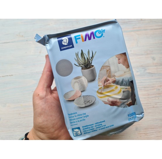 Fimo Air Basic modelling clay, grey, 1kg 