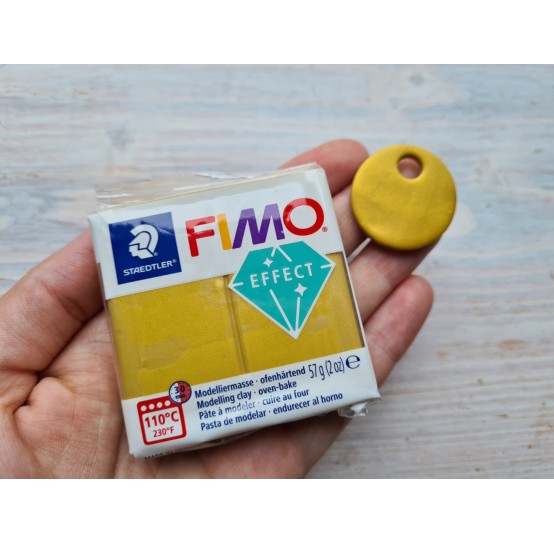 FIMO Effect, gold (metallic), Nr. 11, 57g (2oz), oven-hardening polymer clay, STAEDTLER